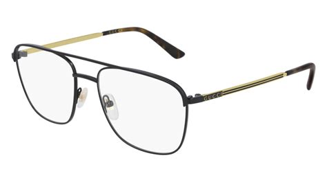 Gucci GG0833O 001 55 Black/Gold Eyeglasses 